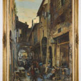 MEYER, Edgar (1853 Innsbruck - 1925 Aldrans/Innsbruck). Markttreiben in italienischer Gasse. - photo 3
