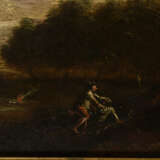 Landschaftsmaler 18. Jahrhundert: Landschaft mit Vieh und zwei sich prügelnden Männern. - фото 2