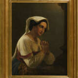 Rom um 1840: Junge Frau bei der Andacht. - Foto 3