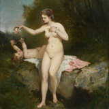 Französischer Maler 19. Jahrhundert: Akt mit Kind. - фото 1