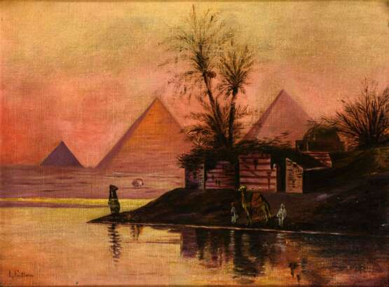 Orientmaler: Pyramiden in Ägypten. - Foto 1