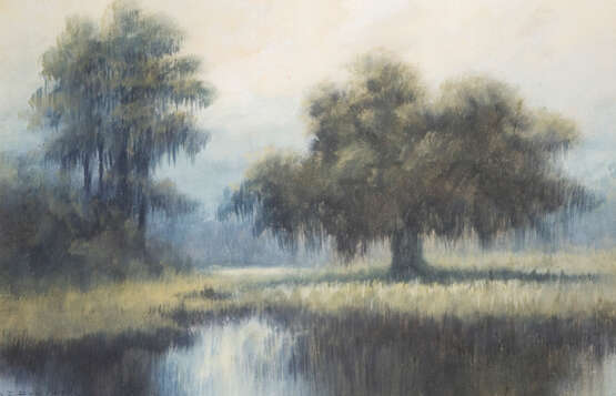 DRYSDALE, Alexander John (1870 Marietta - 1934 New Orleans). Stimmungsvolle Landschaft. - photo 1