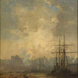 GRANDSIRE, Pierre Eugène (1825 Orléans - 1905 Paris). Hafenansicht im Nebel. - фото 1
