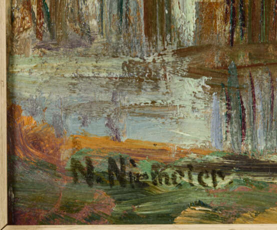 NIEMEIER, Max Nicolaus (1876 Hamburg - 1934 Berlin). Uferlandschaft. - Foto 3
