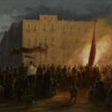 GIGANTE, Ercole zugeschrieben (1815 Neapel - 1860 ebd.). Nächtliche Prozession mit Feuer in Neapel. - фото 1