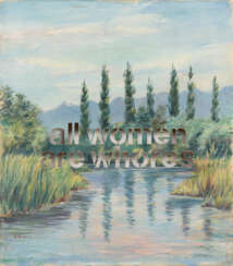 TOREN, Amikam (*1945 Jerusalem). Armchair Painting - "all women are whores".