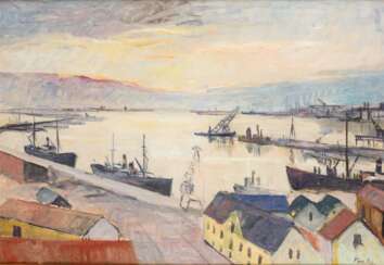 ANDERSEN, Finn (1909 Sala - 1987 Uppsala). Hafenstadt.