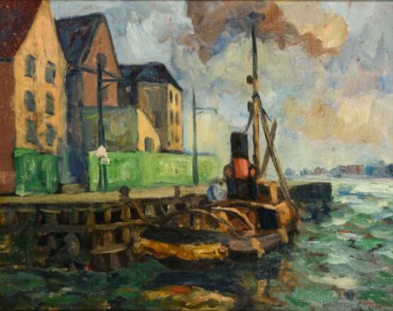 ANDERSEN, Finn (1909 Sala - 1987 Uppsala). Hafen. - photo 1