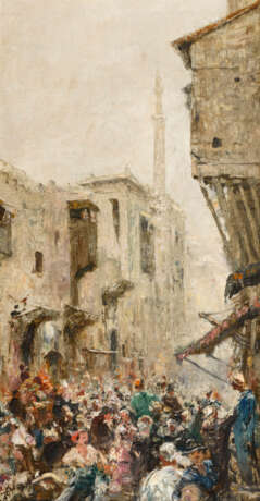 POSSART, Felix (1837 Berlin - 1928 ebd.). Straße in Cairo. - Foto 1