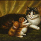Katze mit zwei Kätzchen. - фото 1