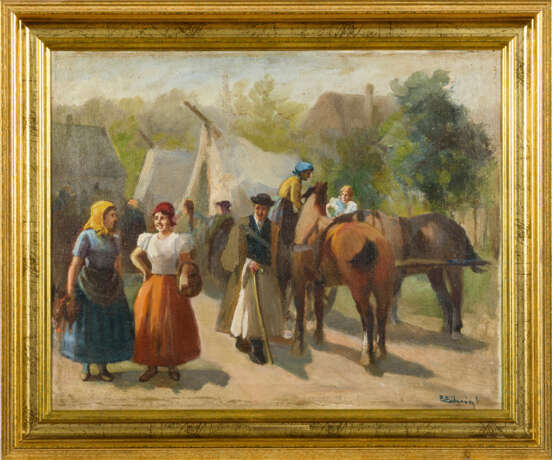 BURCHARD-BELAVARY, Istvan (1864 Mád - 1933). Sieben Gemälde. - photo 3