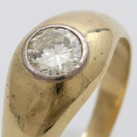 Bandring besetzt mit 1 Brillant ca. 0,80 ct, - фото 5