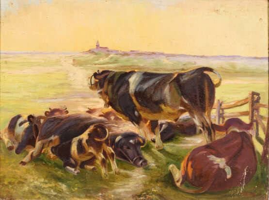 BERN, H.. Kühe auf der Weide. - photo 1