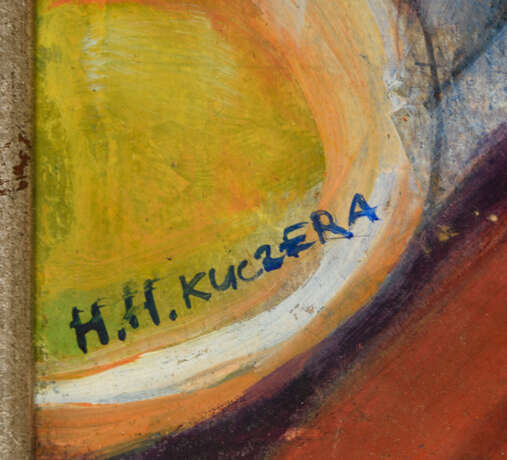 KUCZERA, Hubert Henrike (*1946). Moderne Motiv-Collage. - photo 2
