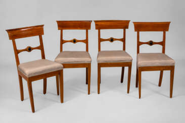 4 Biedermeier-Stühle
