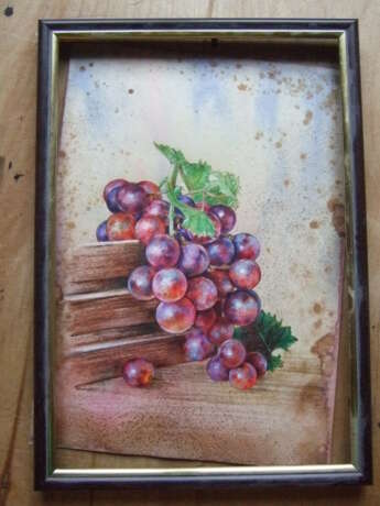 “A bunch of grapes. 2020. Handmade. The Author - Natalia Pisareva” Paper Mixed media Realist Still life 2020 - photo 2