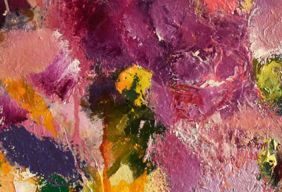 «Сиреневый» Холст Масляные краски Абстракционизм Натюрморт 2019 г. - фото 2