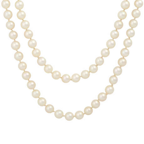 Lange Perlenkette, - Foto 2
