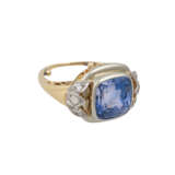 Ring mit hell violett-blau-grauem Saphir, ca. 10 ct, - фото 2