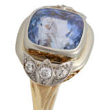 Ring mit hell violett-blau-grauem Saphir, ca. 10 ct, - photo 5