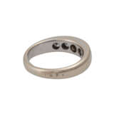 Ring mit 5 Altschliffdiamanten, zusammen ca. 0,6 ct, - Foto 3