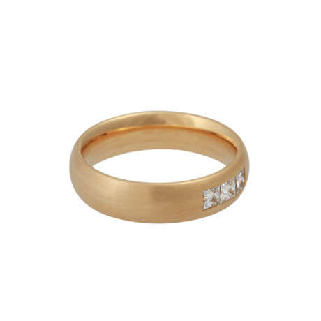 Ring mit 3 Diamanten im Prinzessschliff, zusammen ca. 0,51 ct - фото 2