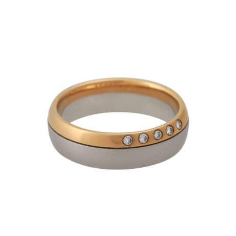 CHRISTIAN BAUER Ring mit 5 kleinen Brillanten, zusammen ca. 0,07 ct - фото 2