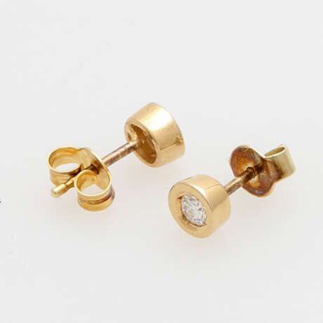 Ohrstecker mit 2 Brillanten zusammen ca. 0,2 ct - photo 3