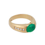 Ring mit Smaragdcabochon ca. 2 ct, - photo 2