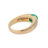 Ring mit Smaragdcabochon ca. 2 ct, - photo 3