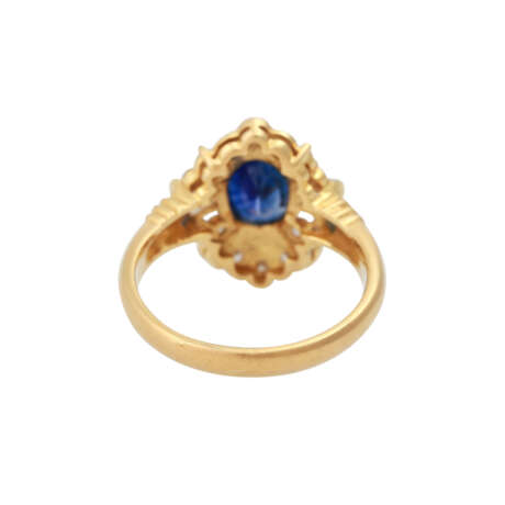 Ring mit Saphir ca. 1,8 ct und Diamanten - Foto 4