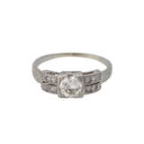 Ring mit Altschliffdiamant ca. 0,55 ct, - photo 1