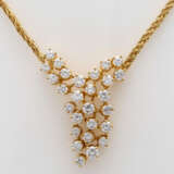 Collier mit Brillantbesatz, - photo 2