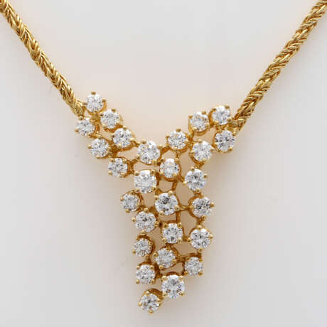 Collier mit Brillantbesatz, - photo 2