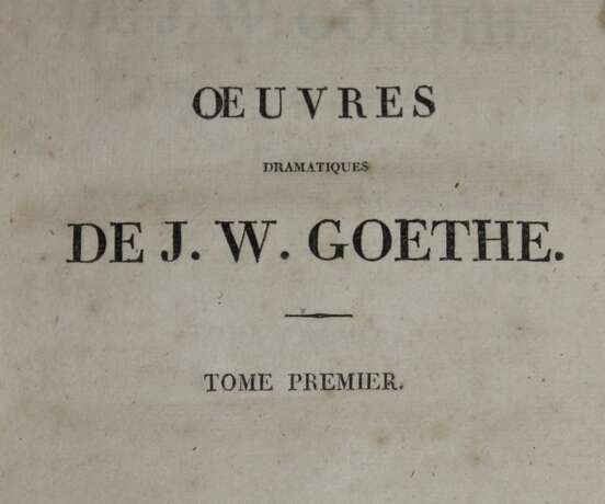 Goethe, J.W.(v.). - Foto 1