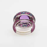 Damenring besetzt mit einem Amethyst-Cabochon - photo 4