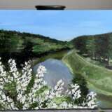 „Der Fluss“ Leinwand Ölfarbe Impressionismus Landschaftsmalerei 2020 - Foto 1