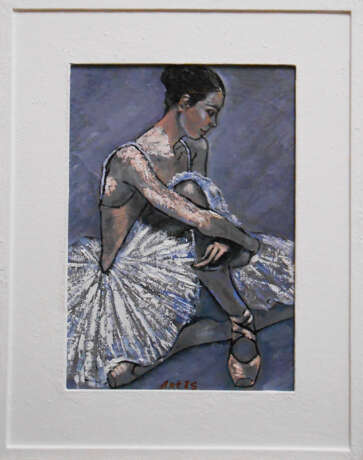 „Ballerina“ Leinwand Ölfarbe Impressionismus 2020 - Foto 1