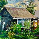 Тёплый вечер Canvas Oil paint Impressionism Landscape painting 2020 - photo 1
