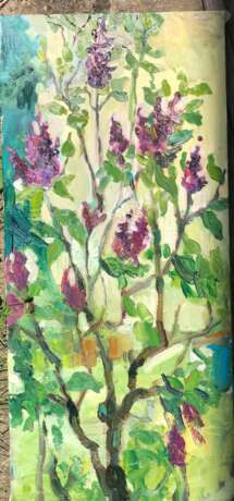 “Lilac” Canvas Oil paint Impressionist Landscape painting 2020 - photo 1
