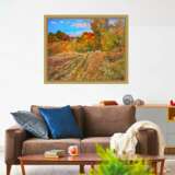 „Klar-Herbst-Mittag-Gemälde von Aleksandr Dubrovskyy“ Leinwand Ölfarbe Impressionismus Landschaftsmalerei 2017 - Foto 2