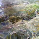 „Berg-Fluss nach dem Regen Malerei von Aleksandr Dubrovskyy“ Leinwand Ölfarbe Impressionismus Landschaftsmalerei 2009 - Foto 2