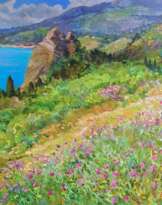 On the south coast Painting by Aleksandr Dubrovskyy On the south coast Painting by Aleksandr Dubrovskyy