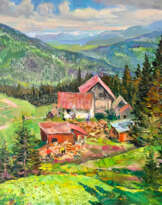 Moment in the Carpathians Painting by Aleksandr Dubrovskyy Moment in the Carpathians Painting by Aleksandr Dubrovskyy