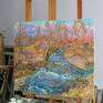 „Fluss-Musik-Gemälde von Aleksandr Dubrovskyy“ Leinwand Ölfarbe Impressionismus Landschaftsmalerei 2018 - Foto 2
