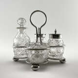 “Set for spices Atkin Brothers. England crystal silver handmade 1853-1925 years.” Atkin Brothers  Mixed media 1853 - photo 1