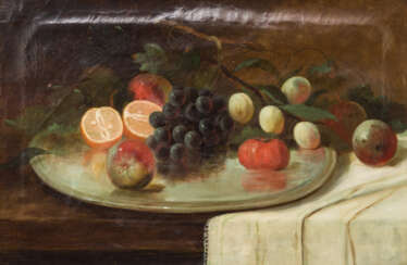 FOX, J. S. (engl. Maler/in 19. Jahrhundert), "Früchtestillleben",