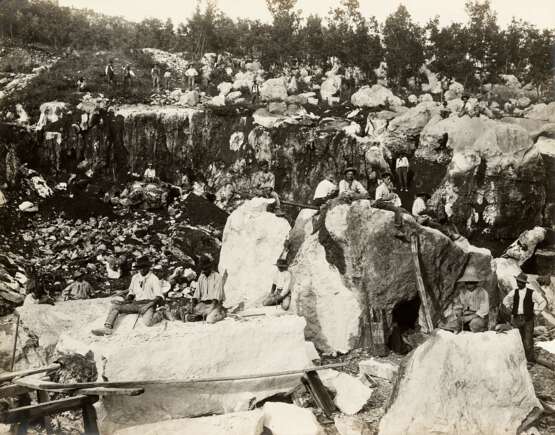 Rezzato Brescia Lavorazione del marmo 1900 ca - Foto 3