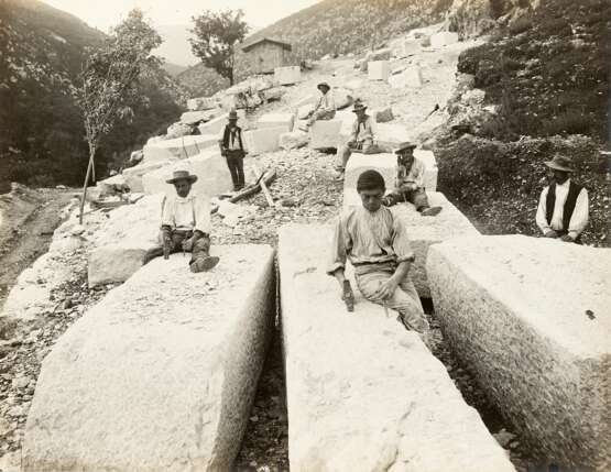Rezzato Brescia Lavorazione del marmo 1900 ca - Foto 8