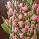 “Tulips” Canvas Oil paint Expressionist 2020 - photo 1